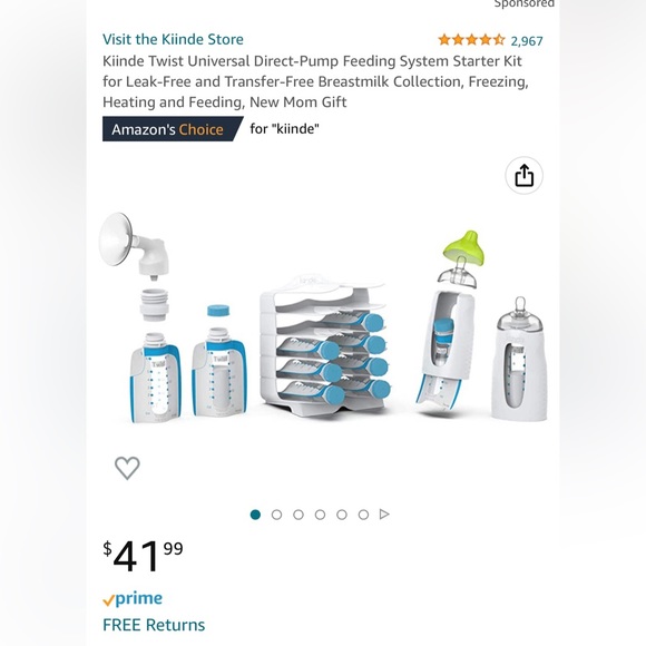 New in box Kiinde starter kit. Received 2 for my baby shower - Picture 1 of 1